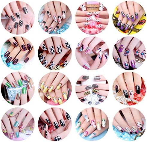 KISS COLOR 16PC Mix Color Floral Design Nail Art Stickers Decals Manicure Beautiful Fashion Accessories FOR Girls