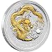 Australian Lunar Silver Coin Series II 2012 Year of the Dragon Gilded Edition