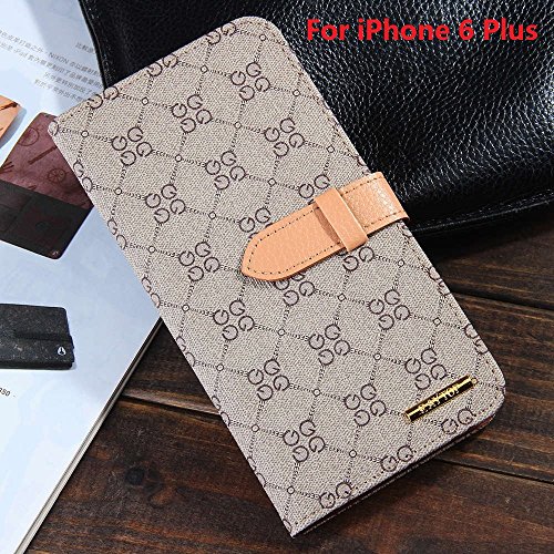 RAYTOP Leather Wallet Case for iPhone 6 Plus / iPhone 6S Plus 5.5