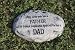 FATHER day Stepping STONE GARDEN yard gift DECOR Art NU