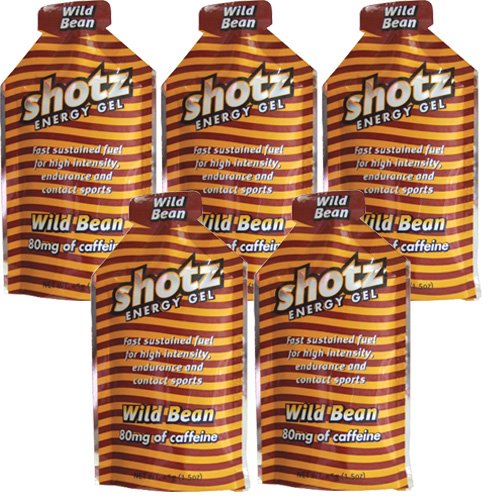 shotzショッツエナジージェル（カーボショッツ）　ワイルドビーン味　(45ｇ×5個)