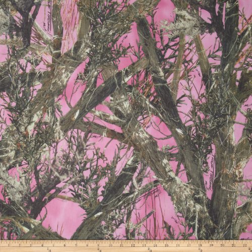 True Timber Broadcloth Pink Fabric By The Yard