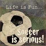 Soccer Art Poster Print by Jo Moulton, 12x12