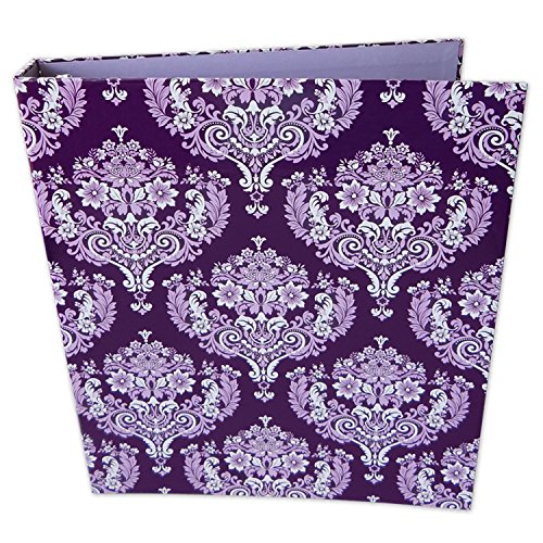 bloom-daily-planners-Binder--3-Ring-Binder--1-Inch-Ring--10-x-115-Inches--Purple-Damask