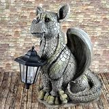 Produkt-Bild: GARTEN GARGOYLE MIT SOLARLAMPE # DRACHEN DEKO