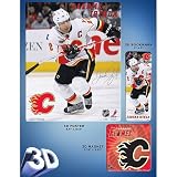Pather Popz Calgary Flames Jarome Iginla 3D Poster, Magnet And Bookmark Set