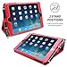 Snugg iPad mini Executive Case Cover and Flip Stand in Red Leather