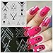 NICOLE DIARY Triangle Nail Art Stamp Template Geometry Image Stamping Plate NDP-104