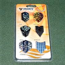 Triumph 6 Set Pack of Assorted Dart Flights (18 Total Flights)