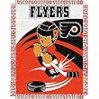 Philadelphia Flyers NHL Triple Woven Jacquard Throw (044 Series) (36X46")"