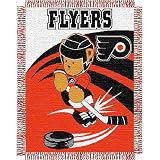 Philadelphia Flyers NHL Triple Woven Jacquard Throw (044 Series) (36"X46")