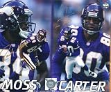 Autographed/Hand Signed Cris Carter & Randy Moss 8x10 Photo - Minnesota Vikings