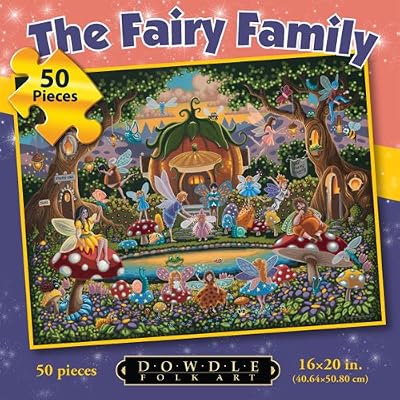 The Fairy Family 50pc 16x20 Jigsaw Puzzle by Eric Dowdle