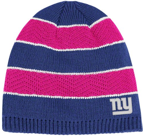Reebok New York Giants Women's Breast Cancer Awareness Knit Hat One Size Fits All