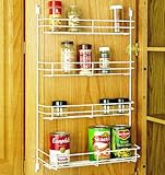 Rev-A-Shelf 565-14-52 Wall 14" Door Mount Spice Rack - Wire-White