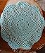 PaperLanternStore.com 11.5 Inch Round Shaped Handmade Cotton Crochet Doilies - Cool Mint (2 PACK)