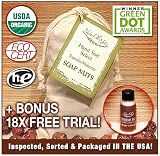 NaturOli Soap Nuts. (~160 loads) 1-lb. Select USDA CERTIFIED ORGANIC. 100% chemical free. Rated best eco-friendly, natural laundry detergent. Green Dot Award Winner. + Extreme 18X concentrate trial - FREE $5.95 BONUS!
