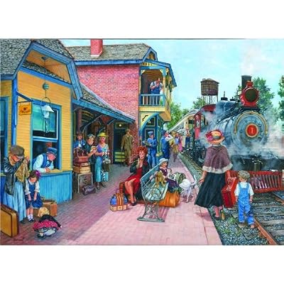 At the Station 500+pc Jigsaw Puzzle by Susan Brabeau