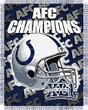 AFC Champions Indianapolis Colts Triple Woven Jacquard NFL Throw by Northwest (48x60) AFC Champions Indianapolis Colts Triple Woven Jacquard NFL Throw
