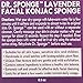 Dr Sponge Facial Cleansing Sponge, Lavender