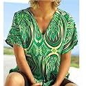 BellaDonnaModen Wild & exotisch: TUNIKA-BLUSE RETRO-Style Viskose