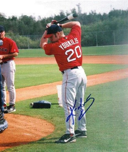 Autographed/Hand Signed Kevin Youkilis 8X10 Boston Red Sox 8x10 Photo