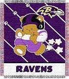 Baltimore Ravens NFL Triple Woven Jacquard Throw (Baby Series) (36x46")
