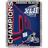 Super Bowl 42 Champions New York Giants Woven Tapestry Throw Blanket by Northwest (48x60)