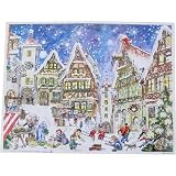 Rothenburg the Village German Advent Calendar 14 by 10.5 inches