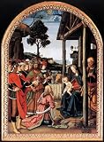 6 x 4 Greeting Card Perugino Pietro Adoration of the Kings (Epiphany) c1476