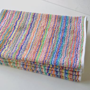 今治産 ＥＣＯストライプ フェイスタオル 5枚セット