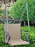 Valencia Steel-Frame Wicker Single Porch Swing