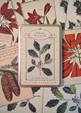 Cavallini Postcard Set- Holiday Botanicals Glitter Greetings