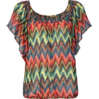 FULL TILT Batwing Ethnic Womens Top
