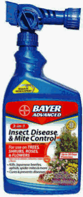 Bayer 701287A 3-in-1 Insect Disease and Mite Control Ready-to-Spray, 32-Ounce