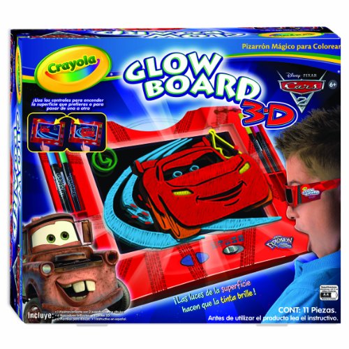 Crayola Color Explosion Cars 2 Glow Board 3D