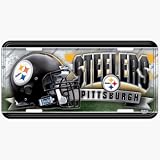 Pittsburgh Steelers Embossed Hi Definition Metal License Plate