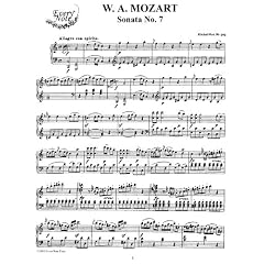 Mozart Piano Sonata No. 7 in C Major, K.309: Instantly download and print sheet music
