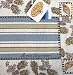 Beach Watercolors Jacquard Tapestry Reverisble Table Runner By Annie Danielson - 72 X 13 Inches