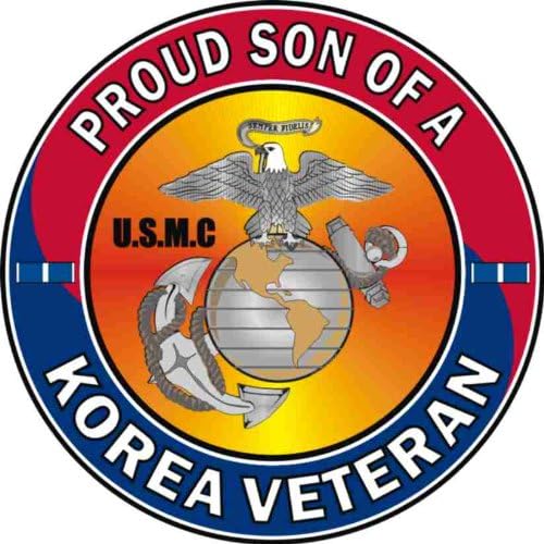 US Marine Corps Proud Son of a Korea Veteran Decal Sticker