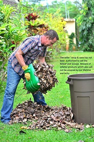 Releaf Leaf Scoops Ergonomic Large Hand Held Rakes Fast Leaf and Lawn Grass Removal Tools Perfect Trash Loaders. Get The Best Grabbers Today by Best Leaf Scoops