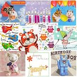 Greeting cards collection. Party Time 1 - 10 Children's Birthday cards. All new designs
