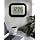 La Crosse Technology WT-8005U-B Atomic Digital Wall Clock with Indoor Temperature, Black