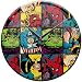 Search : Marvel Comic Book Super Heroes Glass Wall Clock