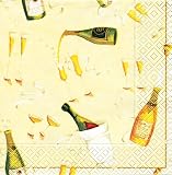 Caspari Set of 2 Champagne Toast Set of 20 Paper Cocktail Napkin
