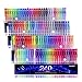 Tanmit 240 Gel Pens Set 120 Colored Gel Pen plus 120 Refills for Adults Coloring Books Drawing Art Markers (No Duplicates)