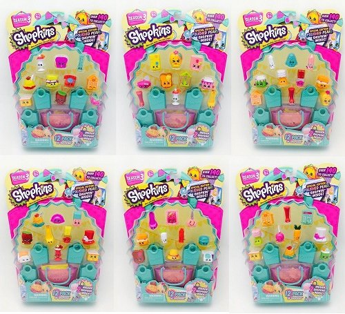 Shopkins Season 3 12 Pack Case (6x12 - 72 Pieces)