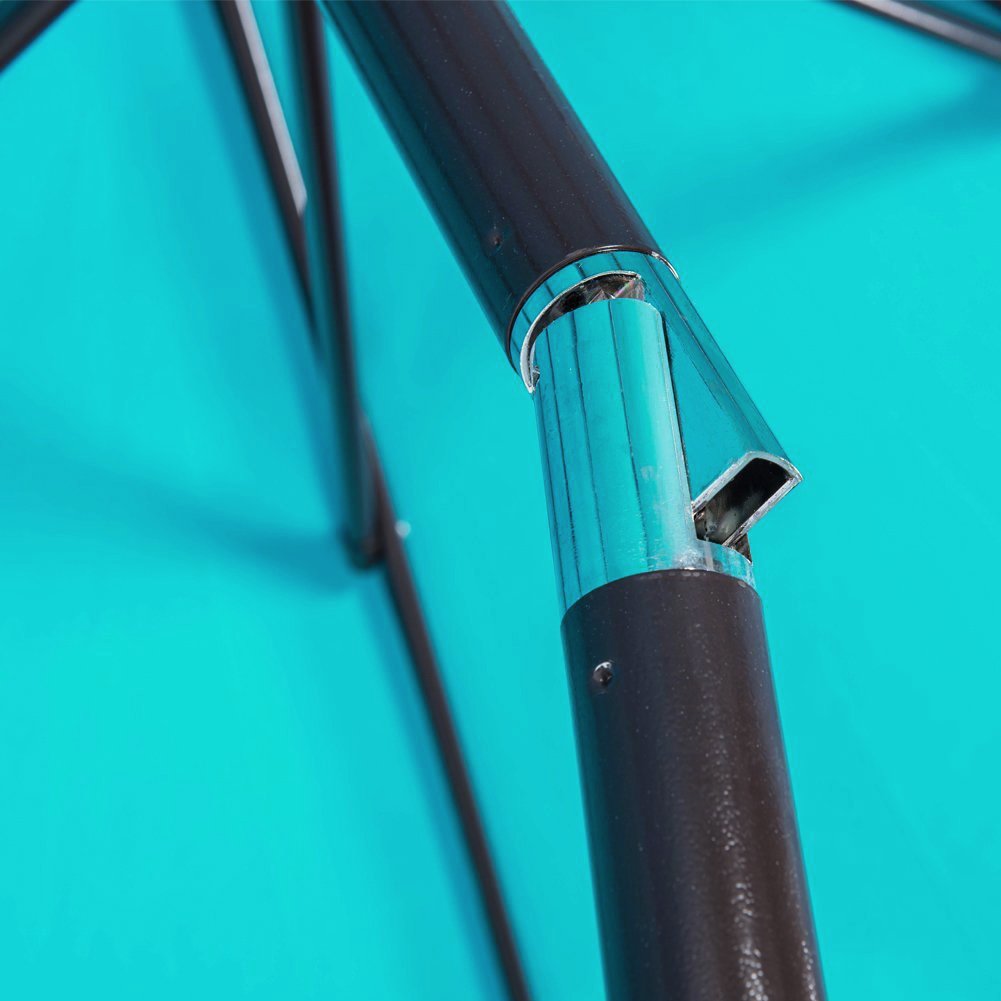 Sundale Outdoor 10 Feet Outdoor Aluminum Patio Umbrella with Auto Tilt and Crank, 8 Alu. Ribs