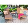 Darlee Malibu Aluminum Outdoor Patio Chaise Lounge Set With Cushions - Antique Bronze