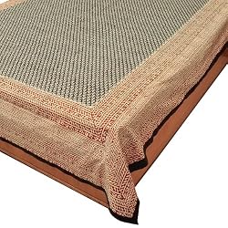 Queen Bed Sheet in Cotton with Block Prints Queen Size